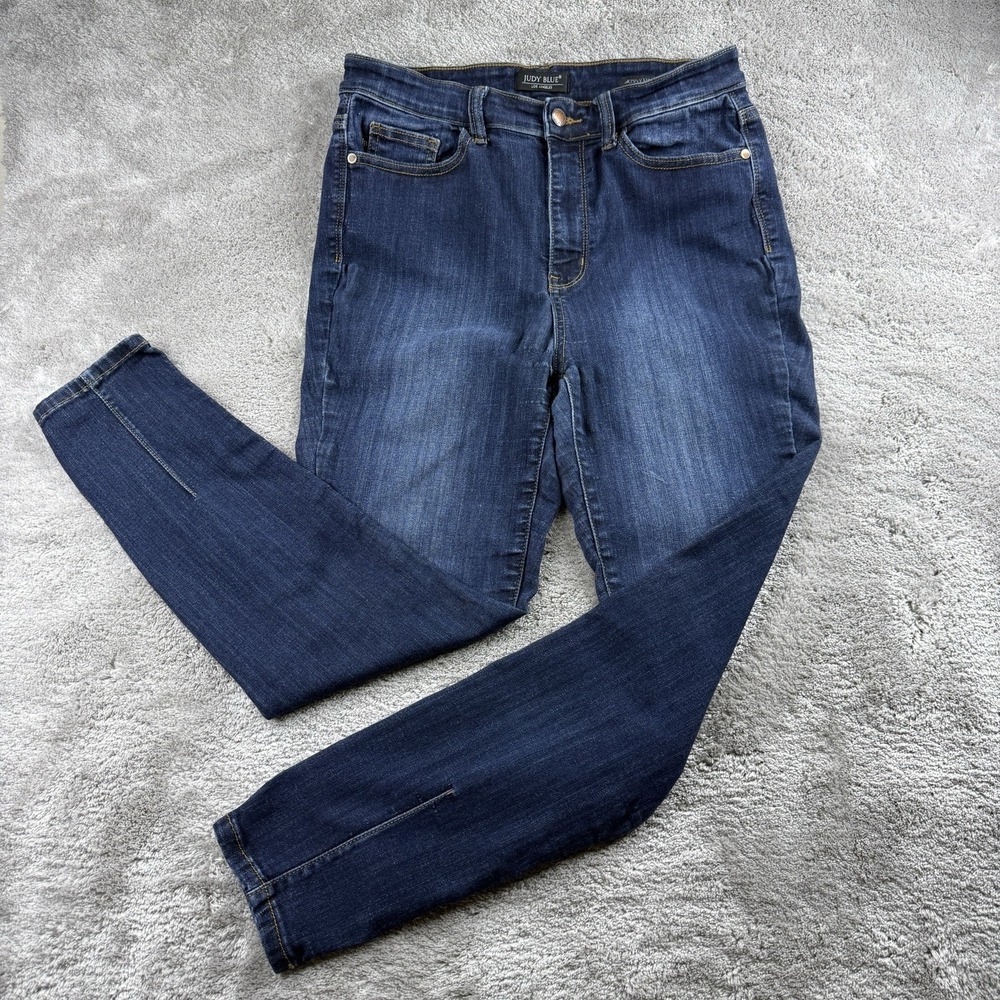 Judy Blue Skinny Jeans Womens 11/30 Dark Wash Stretch Denim Mid Rise Jeggings